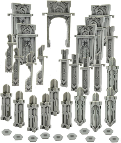 Renegade Game Studios - Heroscape The Ruins at Laur's Edge Terrain Expansion - Add on Content for The Heroscape Miniatures Game - Battle Box or Master Set is Required to Play