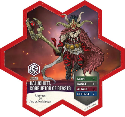 Renegade Game Studios - Heroscape Heroes of Aboreas Army Expansion - Add on Content for The Heroscape Miniatures Game - Battle Box or Master Set is Required to Play