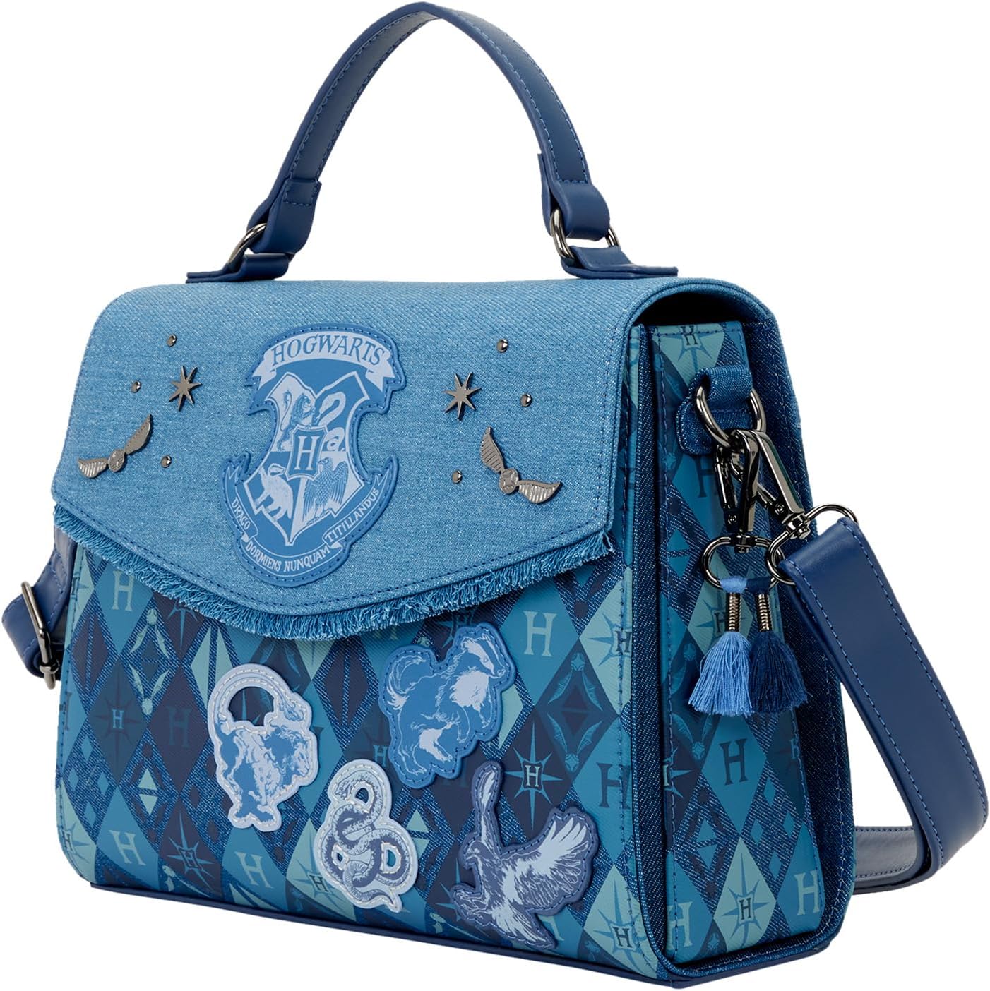 Loungefly Warner Bros Harry Potter Denim Crossbody Bag