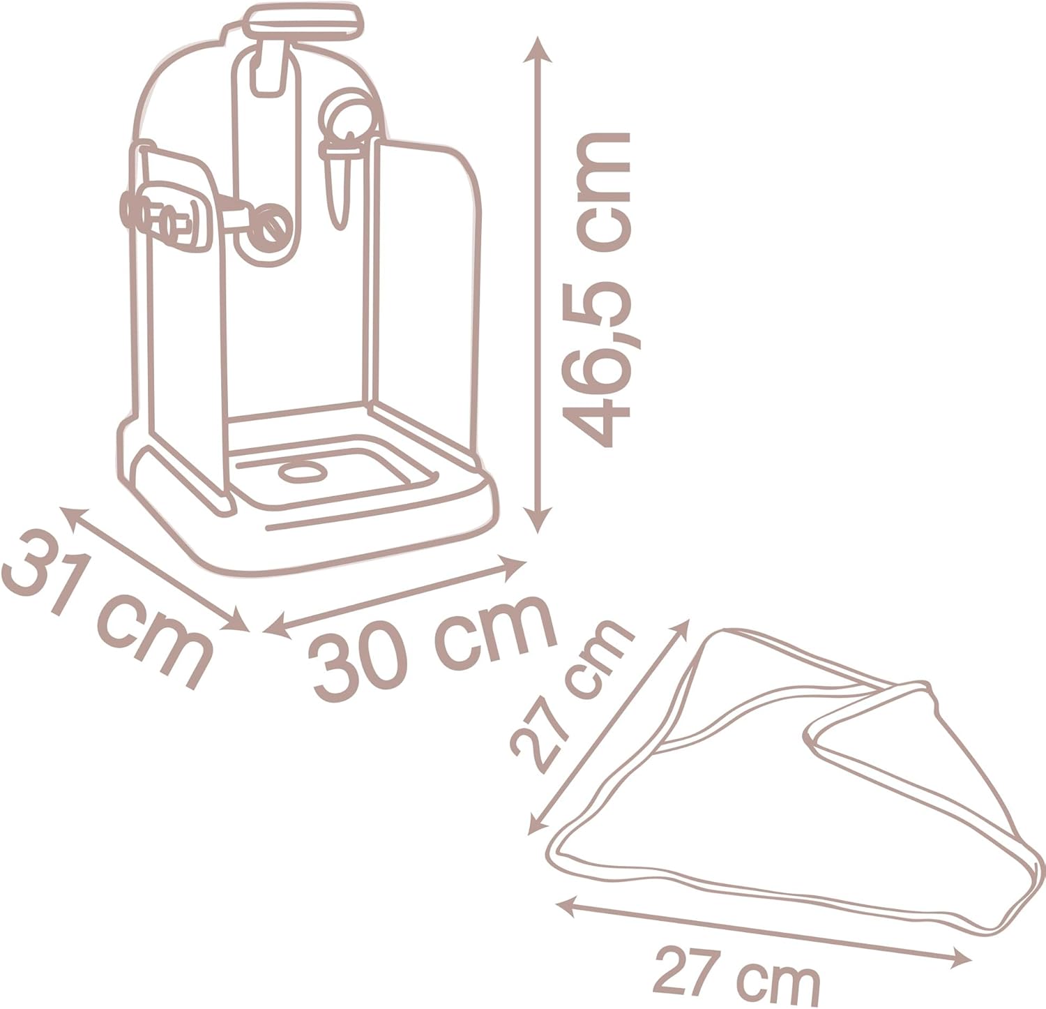 Smoby - Baby Nurse - Douche - voor poppen en poppen tot 40 cm - Functionele douchekop - Badcape en accessoires - Vanaf 3 jaar - Gemaakt in Frankrijk