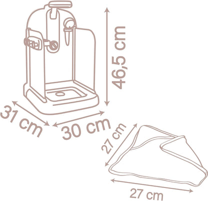Smoby - Baby Nurse - Douche - voor poppen en poppen tot 40 cm - Functionele douchekop - Badcape en accessoires - Vanaf 3 jaar - Gemaakt in Frankrijk