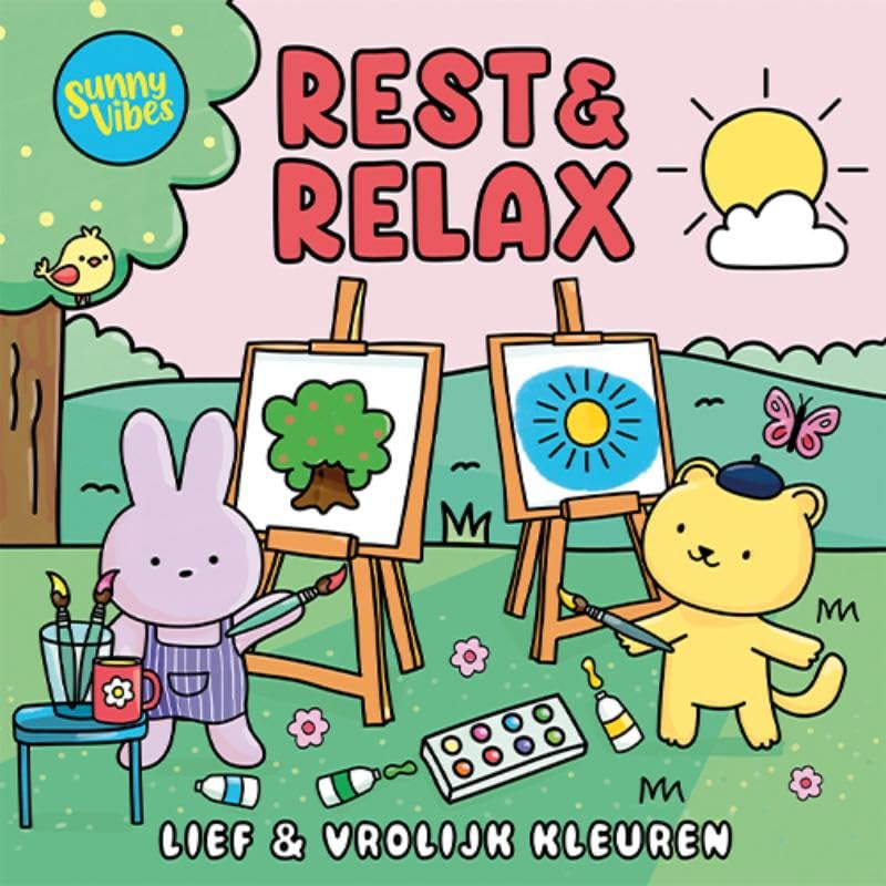 Lantaarn Publishers - Kleurboek Sunny vibes - Rest & relax