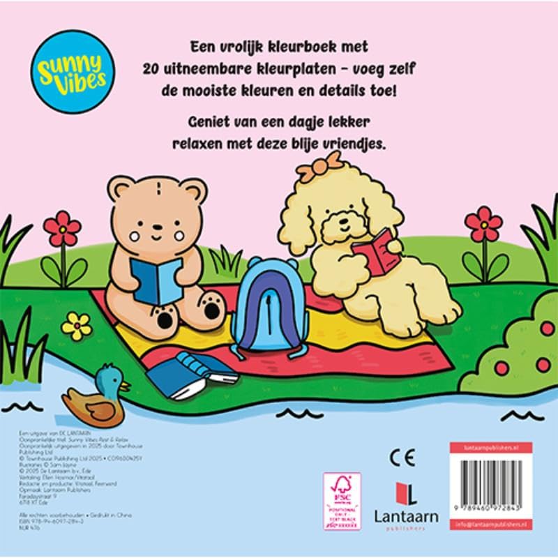 Lantaarn Publishers - Kleurboek Sunny vibes - Rest & relax