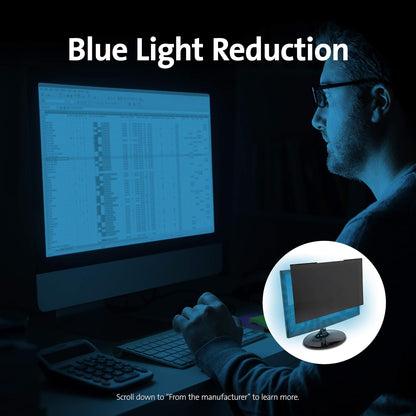 Kensington Magnetic Privacy Screen Filter - MagPro Magnetic 24 Inch 16:10 Monitor Privacy Screen Filter with Blue Light Filter, Anti-Glare Screen Protector (K58358WW)
