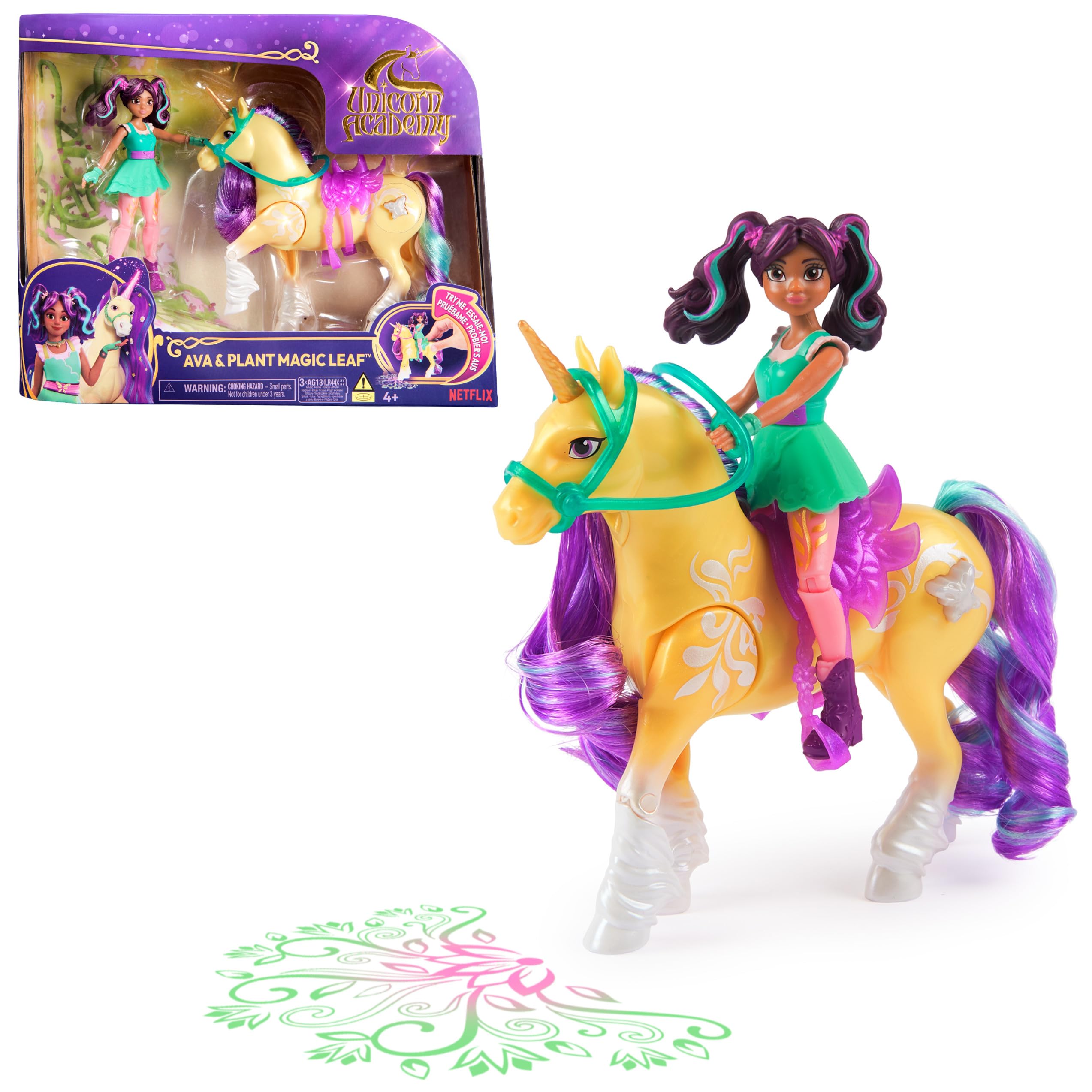 Unicorn Academy - Doll Ava & Plant Magic Leaf (6072482)