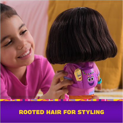 Dora, Sing & Explore Doll with Music, Sound Effects, Bilingual Phrases, Doll Clothes & Accessories, Kids Toys for Girls & Boys Ages 3 and Up