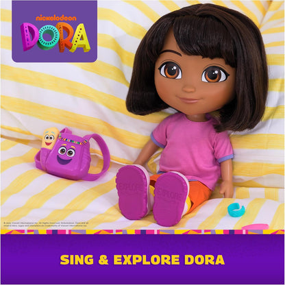 Dora, Sing & Explore Doll with Music, Sound Effects, Bilingual Phrases, Doll Clothes & Accessories, Kids Toys for Girls & Boys Ages 3 and Up