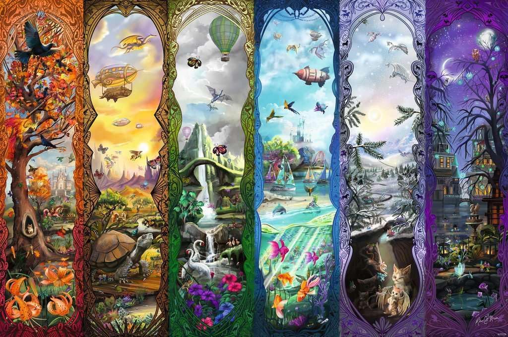 Ravensburger Puzzle 12001422 - The Six Portals - 7000 Teile Puzzle für Puzzle-Profis und Fantasy-Fans ab 14 Jahren