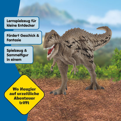 Schleich Dinosaurs | Carcharodontosaurus 15048 | Dinosaure réaliste avec mâchoire Mobile | idée Cadeau pour Filles et garçons | Jouet Dinosaure dès 3 Ans | 8 x 33 x 13 cm