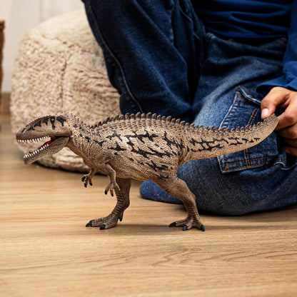 Schleich Dinosaurs | Carcharodontosaurus 15048 | Dinosaure réaliste avec mâchoire Mobile | idée Cadeau pour Filles et garçons | Jouet Dinosaure dès 3 Ans | 8 x 33 x 13 cm