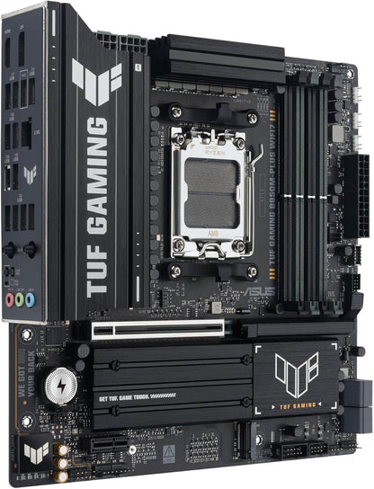 ASUS TUF GAMING B850M-PLUS WIFI7 AMD B850 Socket AM5 micro ATX (Asus TUF GAMING B850M-PLUS WIFI7, AMD B850, AM5, Micro ATX, 4 DDR5, HDMI, DP, Wi-Fi 7, 2.5G LAN, 3x M.2
