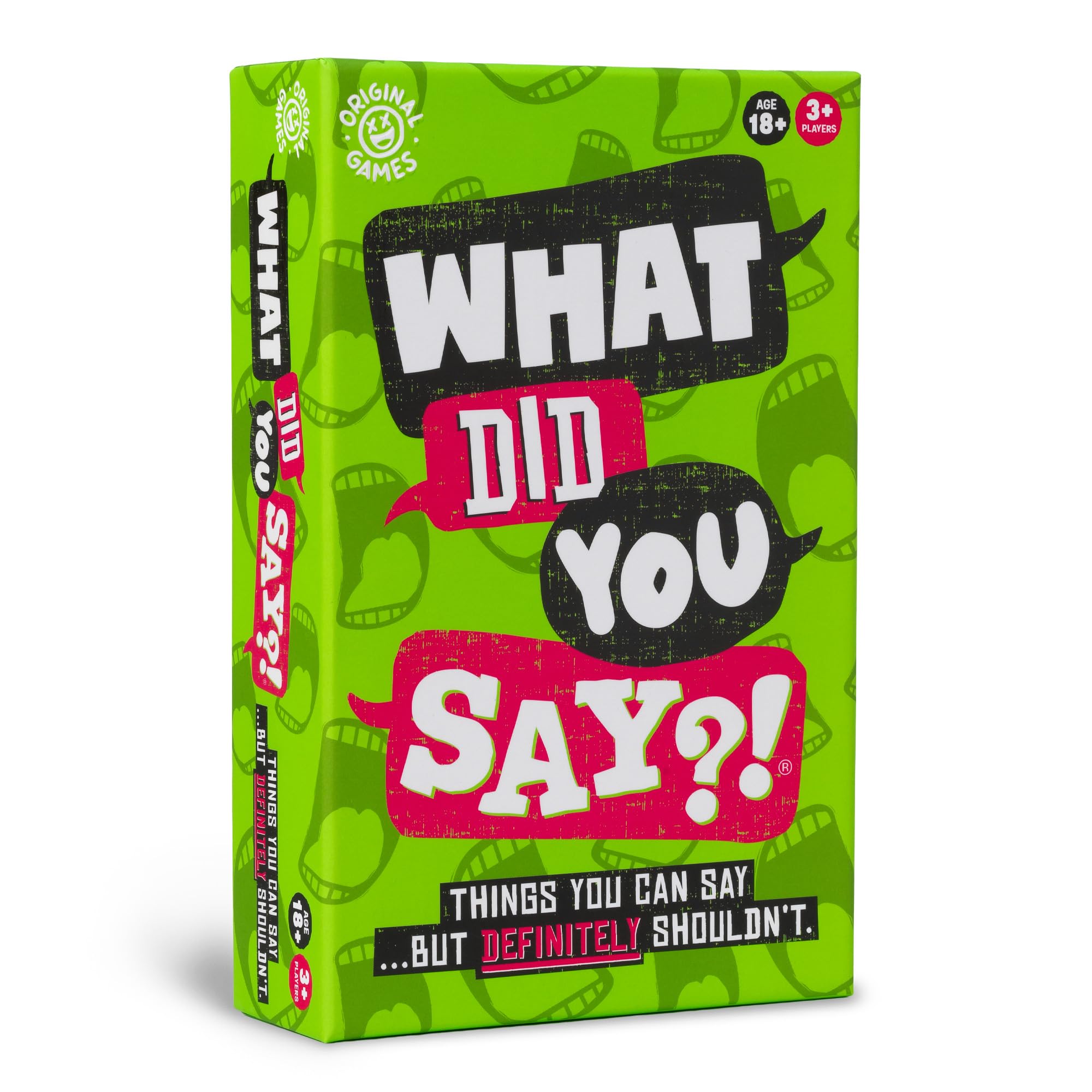Original Games | What Did You Say?! The game of things you can say… but definitely shouldn't! | NSFW Adult Party Games | Ages 18+