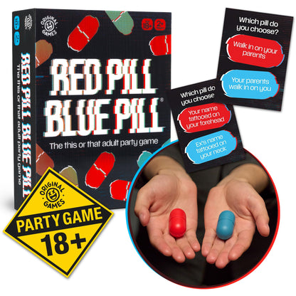 Original Games | Red Pill Blue Pill - the This or That adult party game | NSFW Adult Party Games | Ages 18+