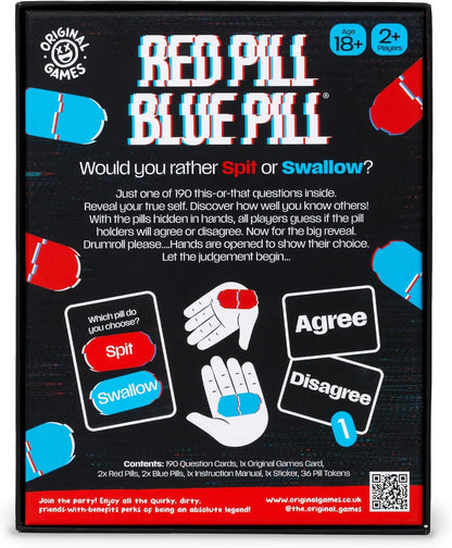 Original Games | Red Pill Blue Pill - the This or That adult party game | NSFW Adult Party Games | Ages 18+