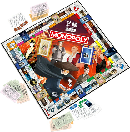 Winning Moves Blue Eye Samurai Monopoly classic board game perfect for 2–6 players and makes a great gift for fans aged 16 and up
