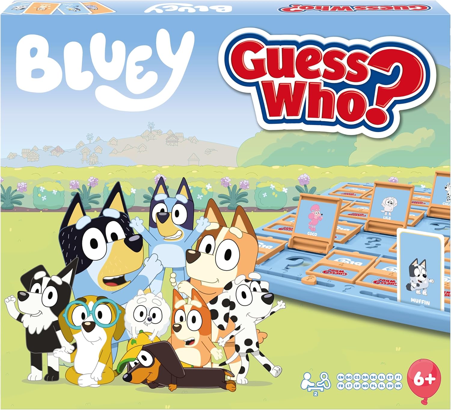 Winning Moves Bluey Guess Who? Classic Guessing Board Game for Families and Bluey Fans great gift for ages 6 plus