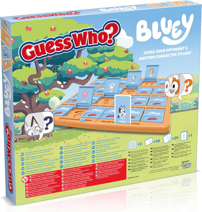 Winning Moves Bluey Guess Who? Classic Guessing Board Game for Families and Bluey Fans great gift for ages 6 plus