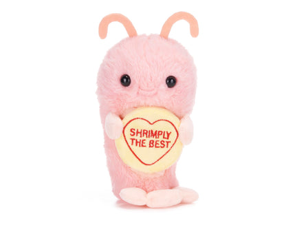 18cm Swizzels Love Hearts Sally the Shrimp “Shrimply the Best” Plush Soft Toy