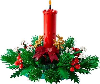 LEGO Christmas Table Decoration - Display Toy incl. a Candle, Red Berries, Golden Stars and Foliage - Fun Family Activity for 12+ Year Old Girls, Boys & Teens - 40743
