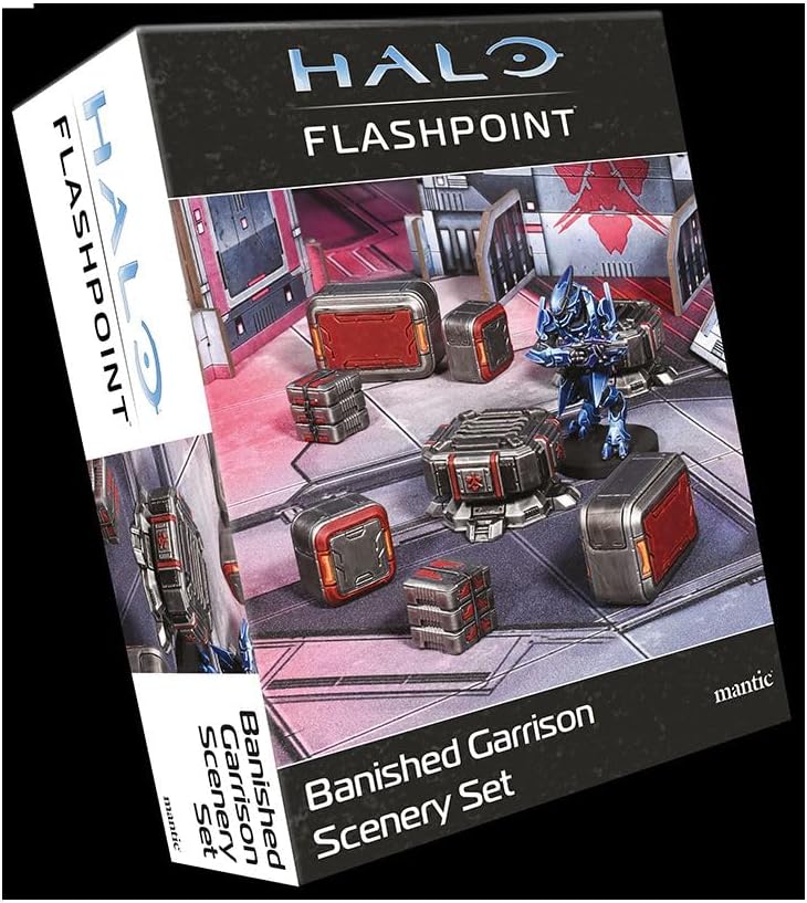mantic Halo: Flashpoint Banished Garrison Scenery Set | Faction Terrain Expansion for Halo Miniatures Game | Scatter Terrain Pack