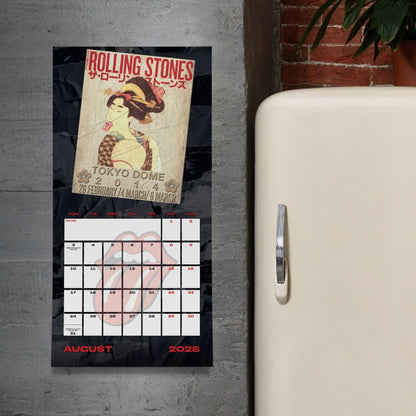 2026 CALENDAR THE ROLLING STONES MONTH TO VIEW SQUARE WALL CALENDAR OFFICIAL PRODUCT