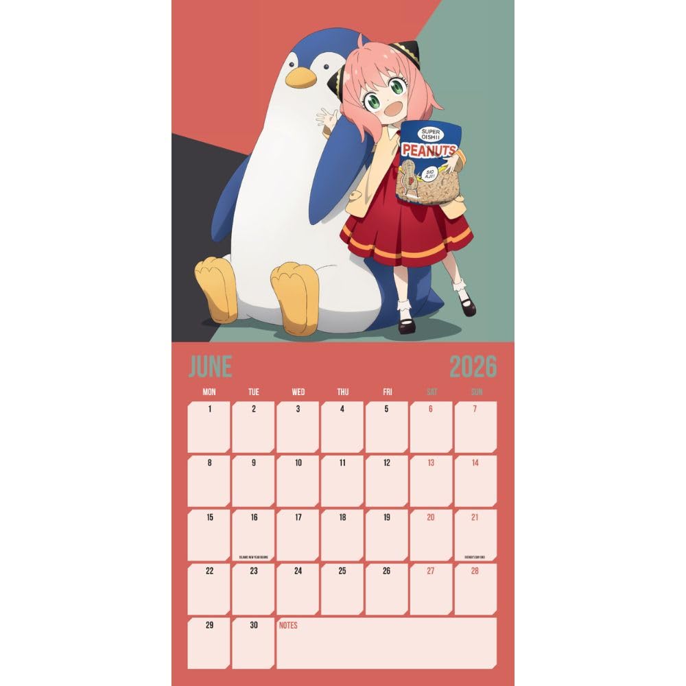 SPY X FAMILY 2026 SQUARE CALENDAR