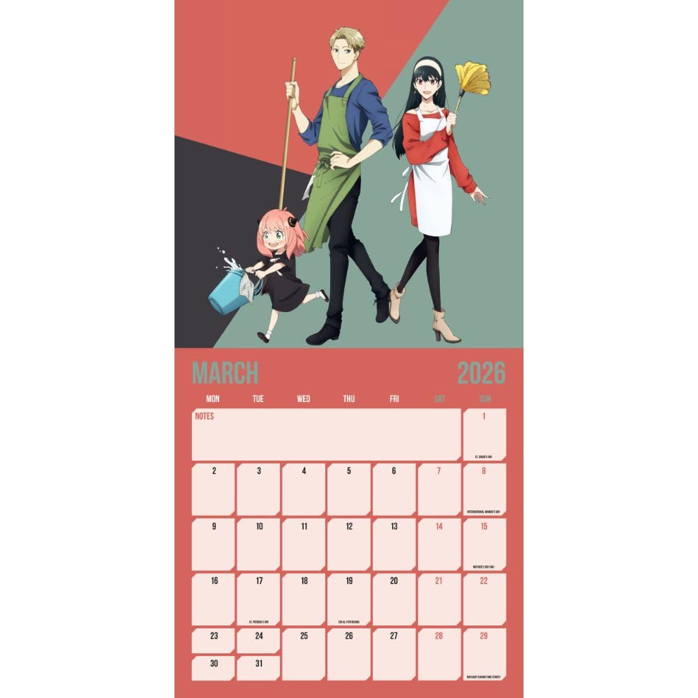 SPY X FAMILY 2026 SQUARE CALENDAR
