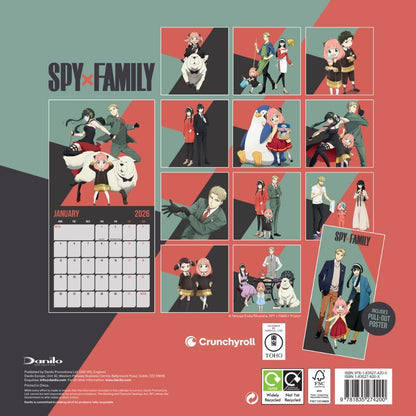SPY X FAMILY 2026 SQUARE CALENDAR