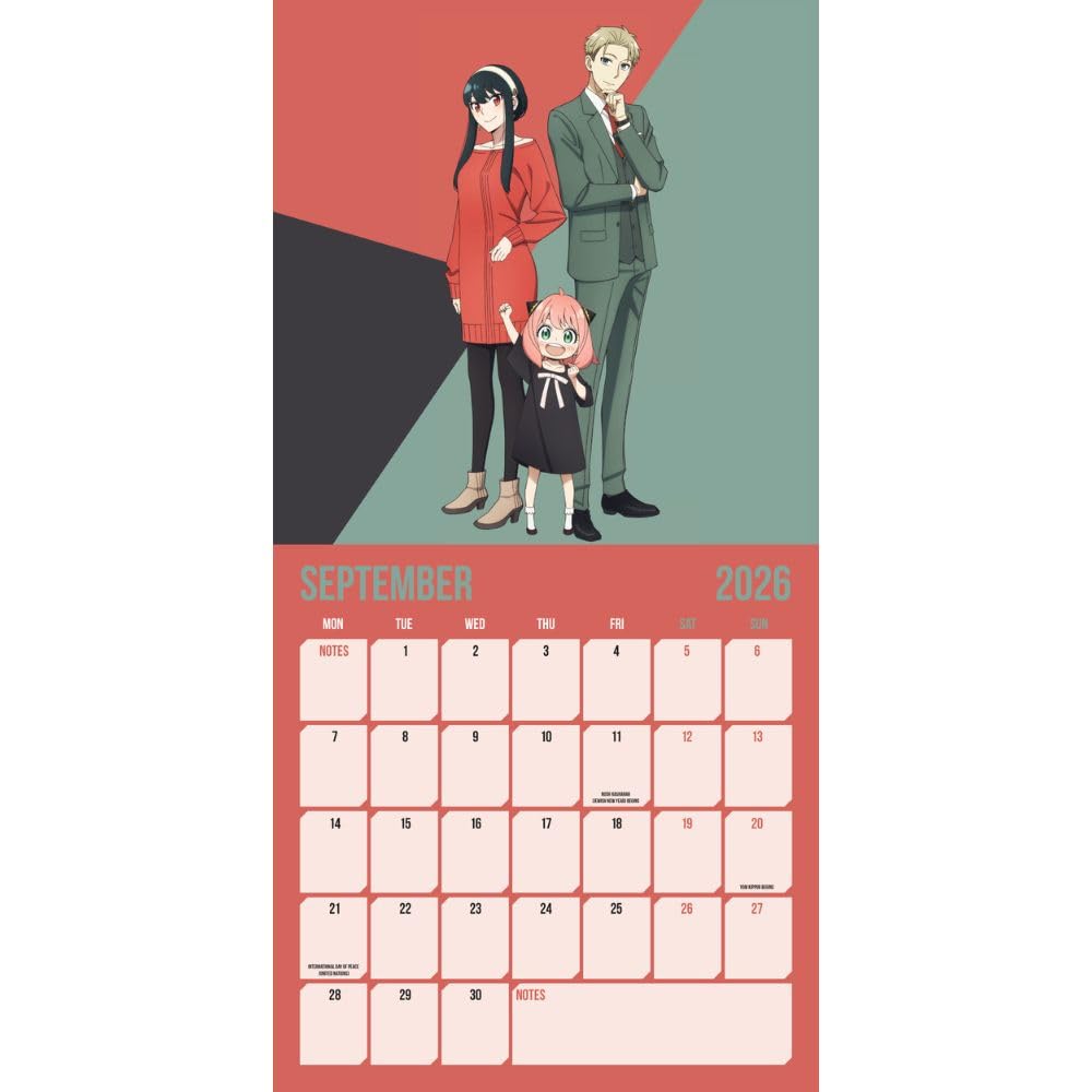 SPY X FAMILY 2026 SQUARE CALENDAR