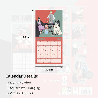 SPY X FAMILY 2026 SQUARE CALENDAR