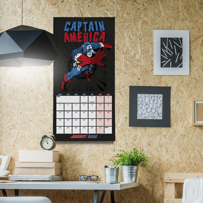 2026 CALENDAR MARVEL COMICS MONTH TO VIEW SQUARE WALL CALENDAR OFFICIAL PRODUCT
