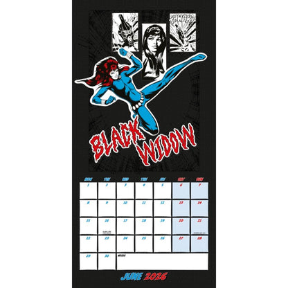 2026 CALENDAR MARVEL COMICS MONTH TO VIEW SQUARE WALL CALENDAR OFFICIAL PRODUCT