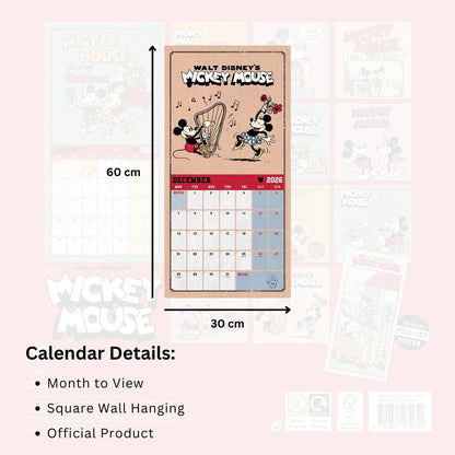 DISNEY MICKEY CLASSIC 2026 SQUARE CALENDAR