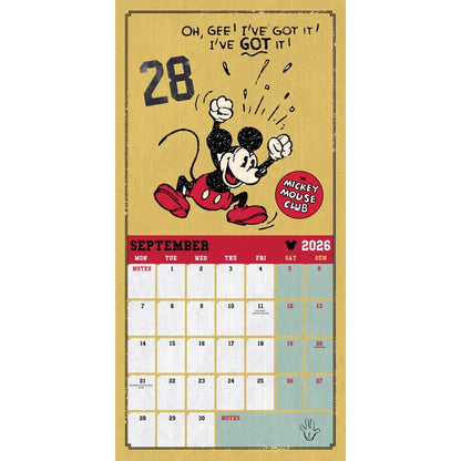 DISNEY MICKEY CLASSIC 2026 SQUARE CALENDAR