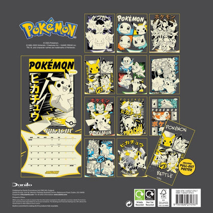 POKEMON 2026 SQUARE CALENDAR