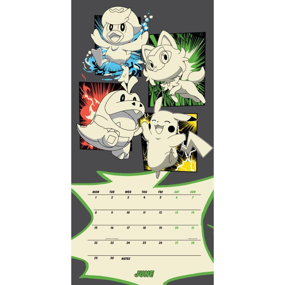 POKEMON 2026 SQUARE CALENDAR
