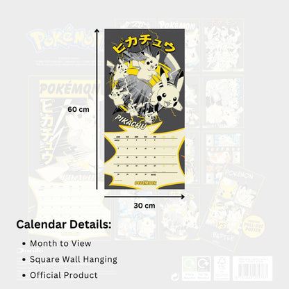 POKEMON 2026 SQUARE CALENDAR