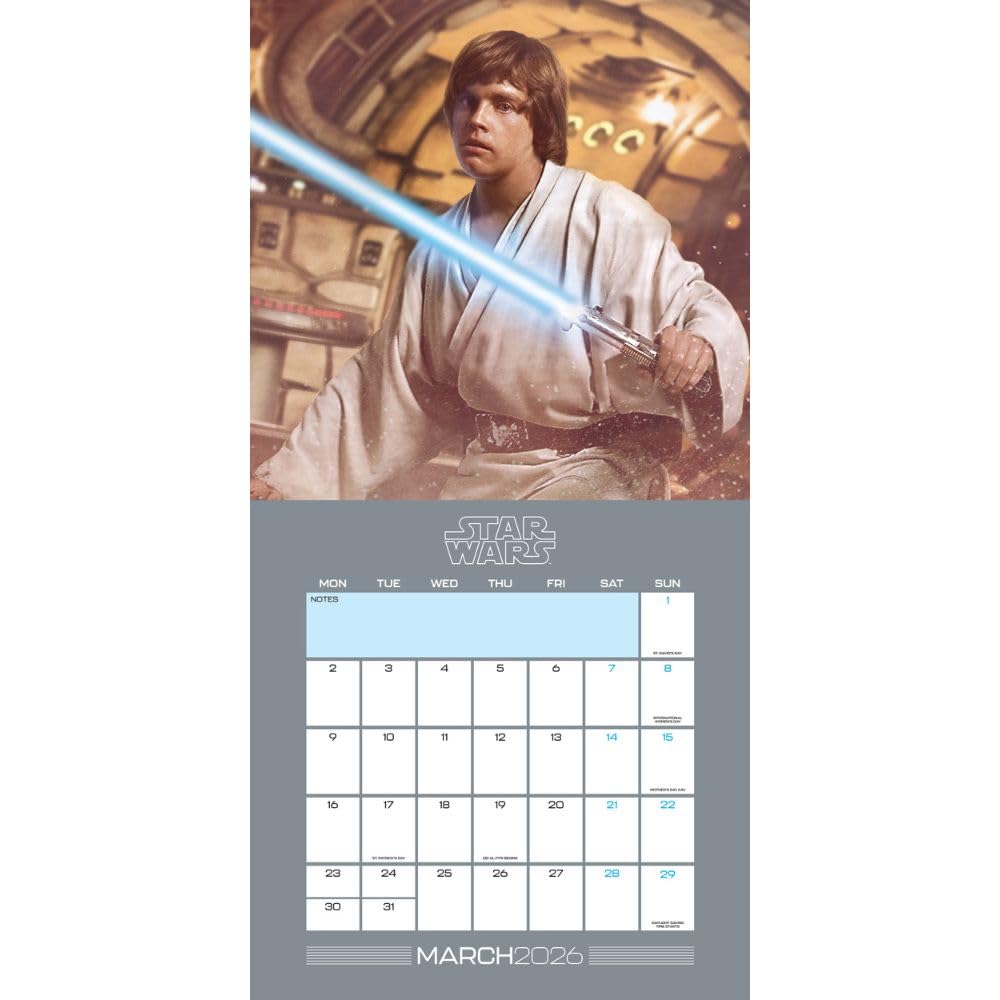STAR WARS CLASSIC 2026 SQUARE CALENDAR