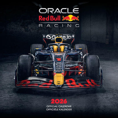 2026 CALENDAR RED BULL RACING MONTH TO VIEW SQUARE WALL CALENDAR OFFICIAL PRODUCT
