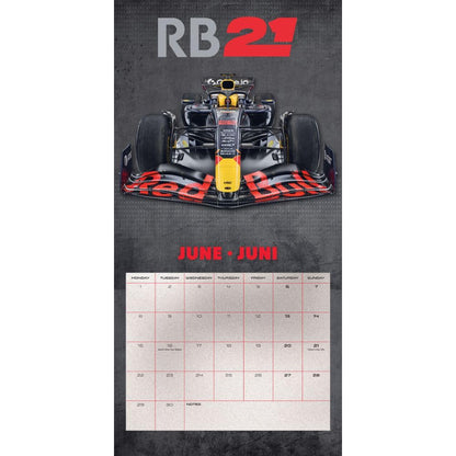 2026 CALENDAR RED BULL RACING MONTH TO VIEW SQUARE WALL CALENDAR OFFICIAL PRODUCT