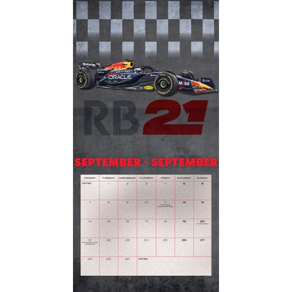 2026 CALENDAR RED BULL RACING MONTH TO VIEW SQUARE WALL CALENDAR OFFICIAL PRODUCT