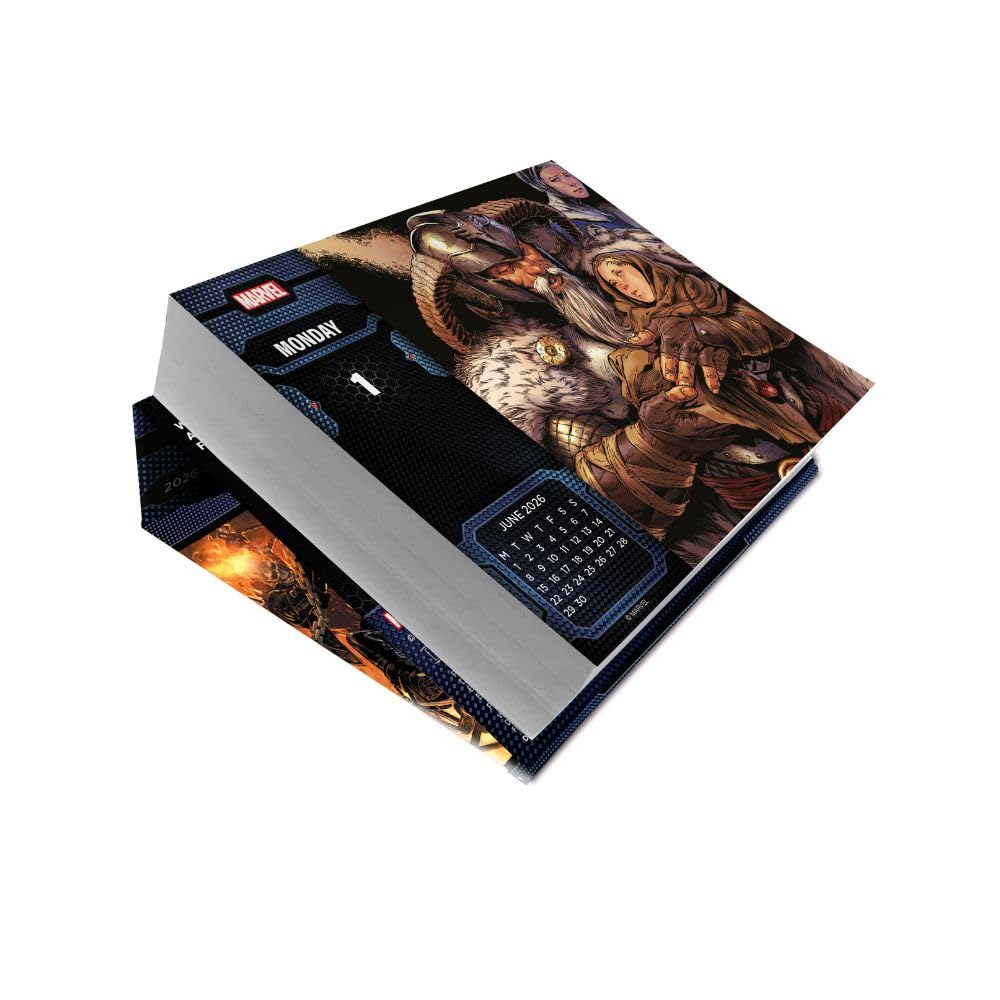 2026 CALENDAR MARVEL PAGE A DAY DESK BLOCK OFFICIAL PRODUCT