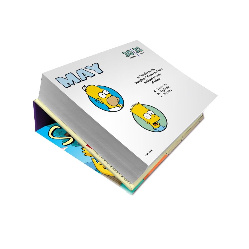 2026 CALENDAR THE SIMPSONS PAGE A DAY DESK BLOCK OFFICIAL PRODUCT