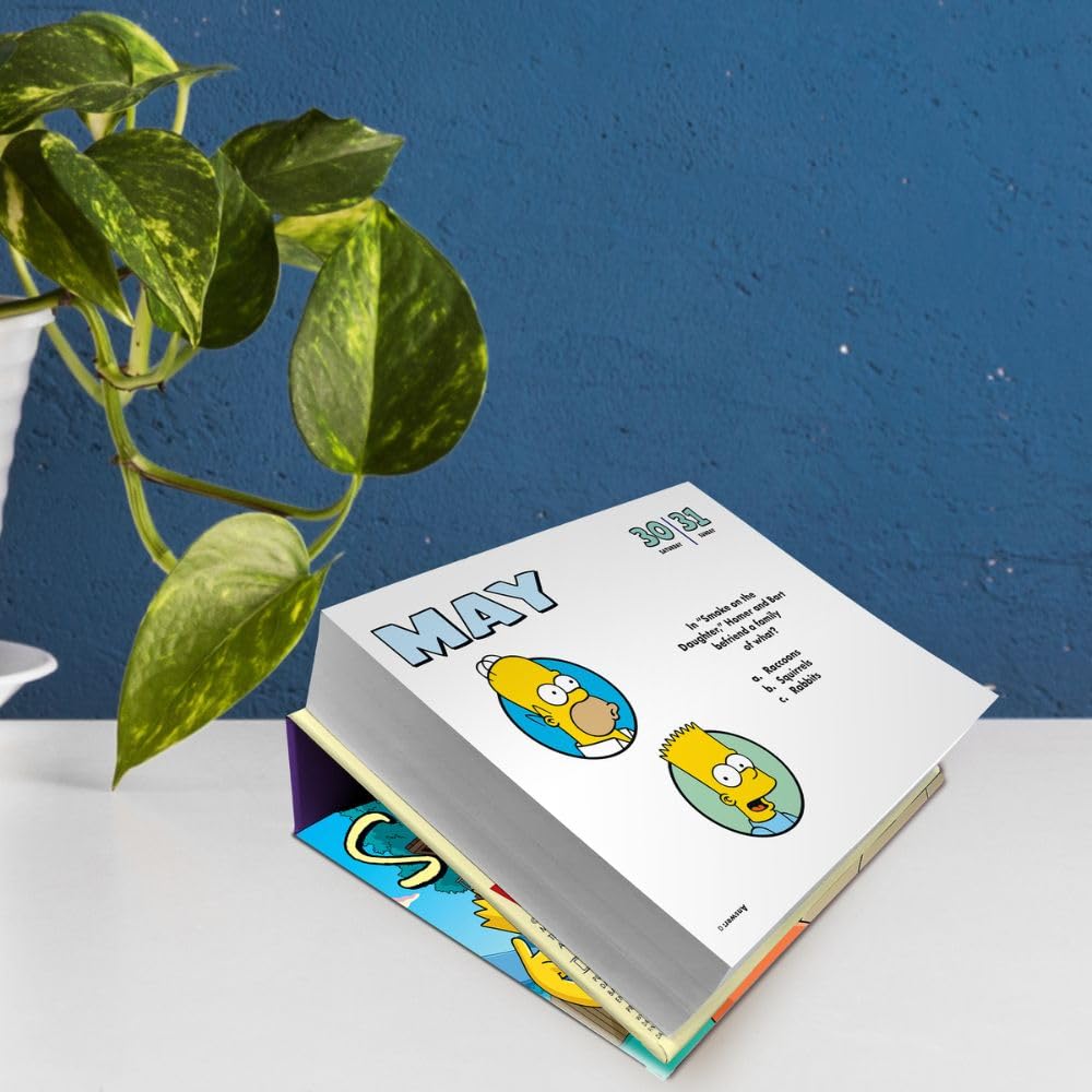 2026 CALENDAR THE SIMPSONS PAGE A DAY DESK BLOCK OFFICIAL PRODUCT