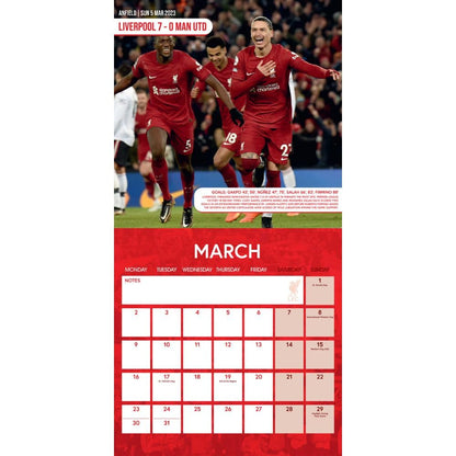 2026 CALENDAR LIVERPOOL FC LEGENDS MONTH TO VIEW SQUARE WALL CALENDAR OFFICIAL PRODUCT