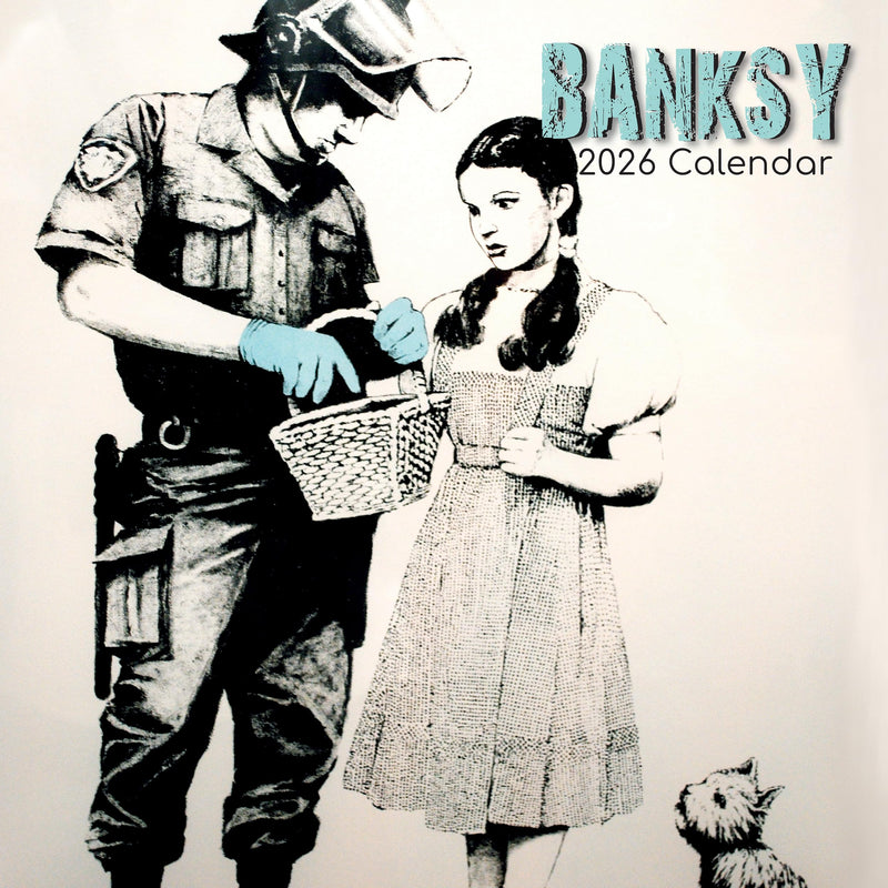 Banksy 2026 – 16-Monatskalender: Original Gifted Stationery-Kalender   (Wall-Kalender