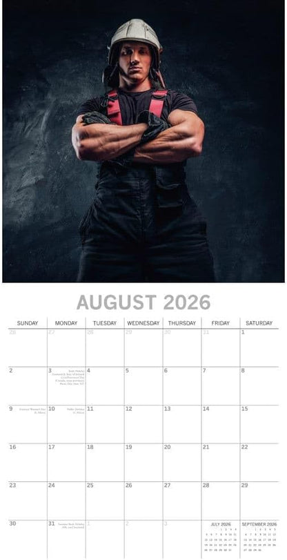 Firefighters – Feuerwehrmänner 2026 – 16-Monatskalender: Original Gifted Stationery-Kalender   (Wall-Kalender