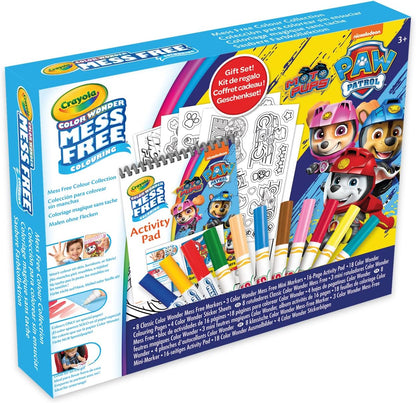 CRAYOLA - Color Wonder, Paw Patrol Gift Set, Colouring Pages, Stickers, Markers Without Stain, Age 3+, 75-2832