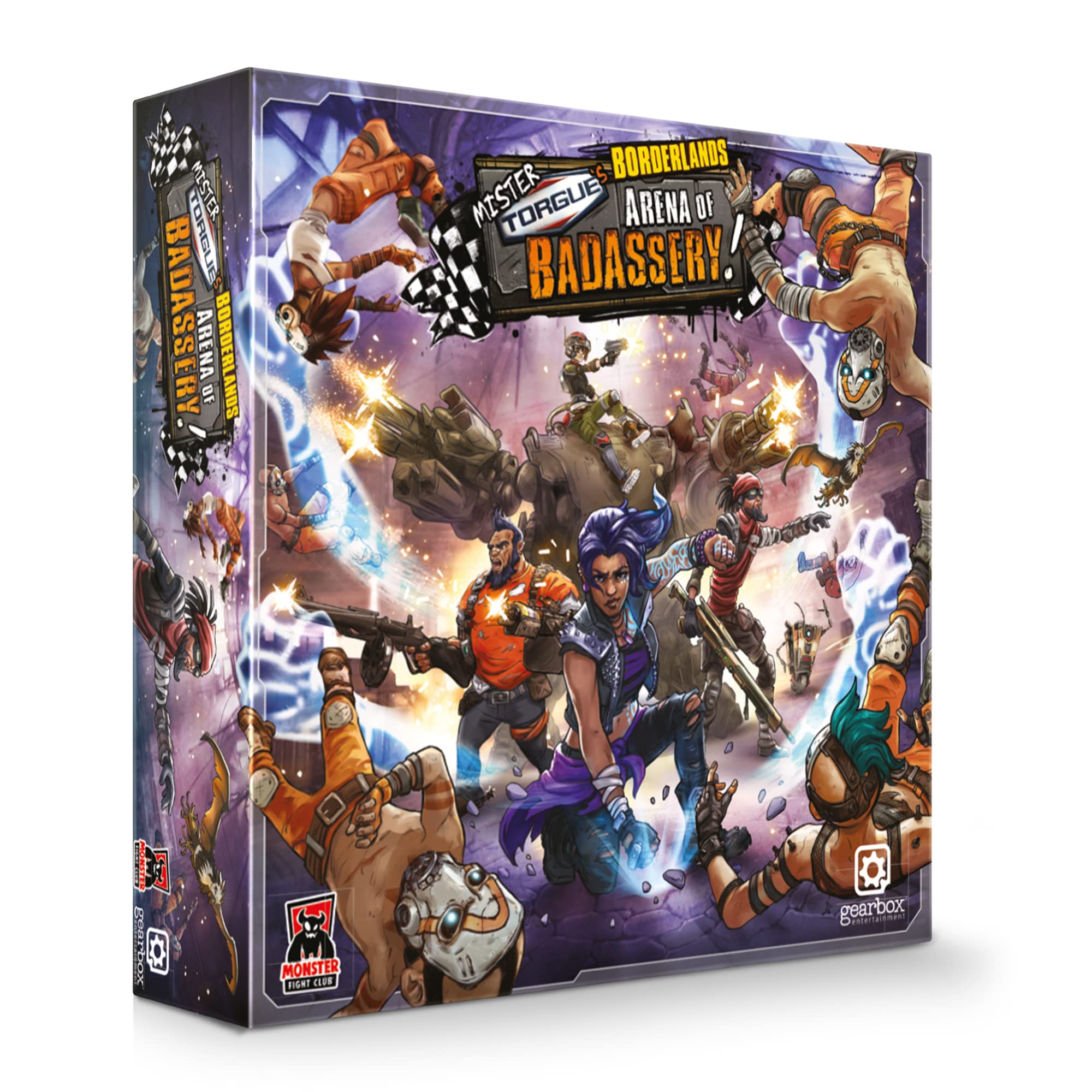 Monster Fight Club | Borderlands: Mister Torgue's Arena of Badassery | Board Game | Ages 14+ | 1-4 Players | 60 Minutes Playing Time