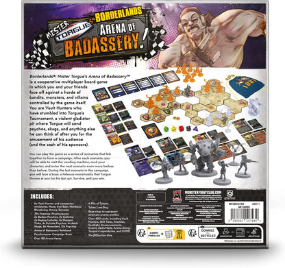 Monster Fight Club | Borderlands: Mister Torgue's Arena of Badassery | Board Game | Ages 14+ | 1-4 Players | 60 Minutes Playing Time